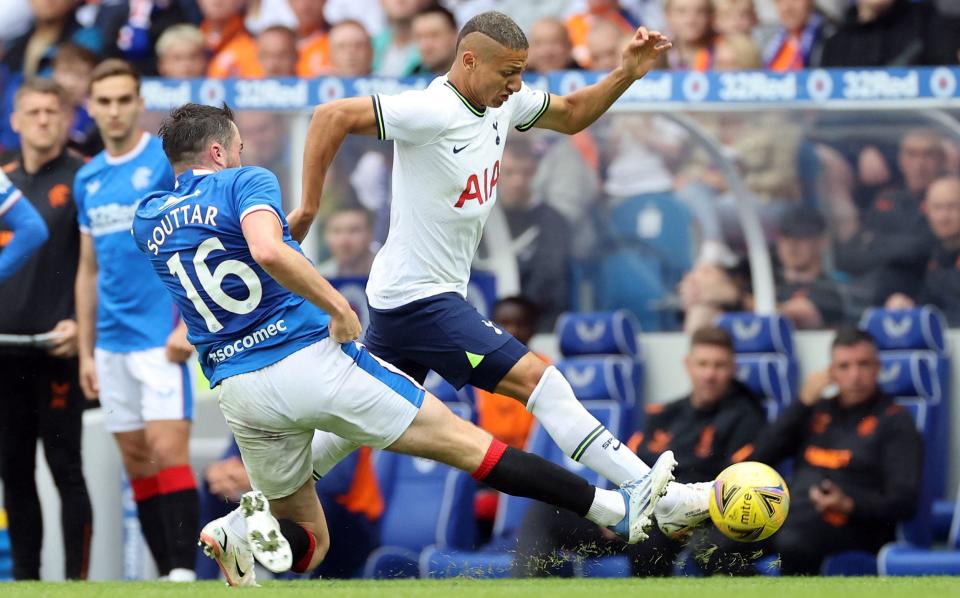 Richarlison in action against Rangers - PA