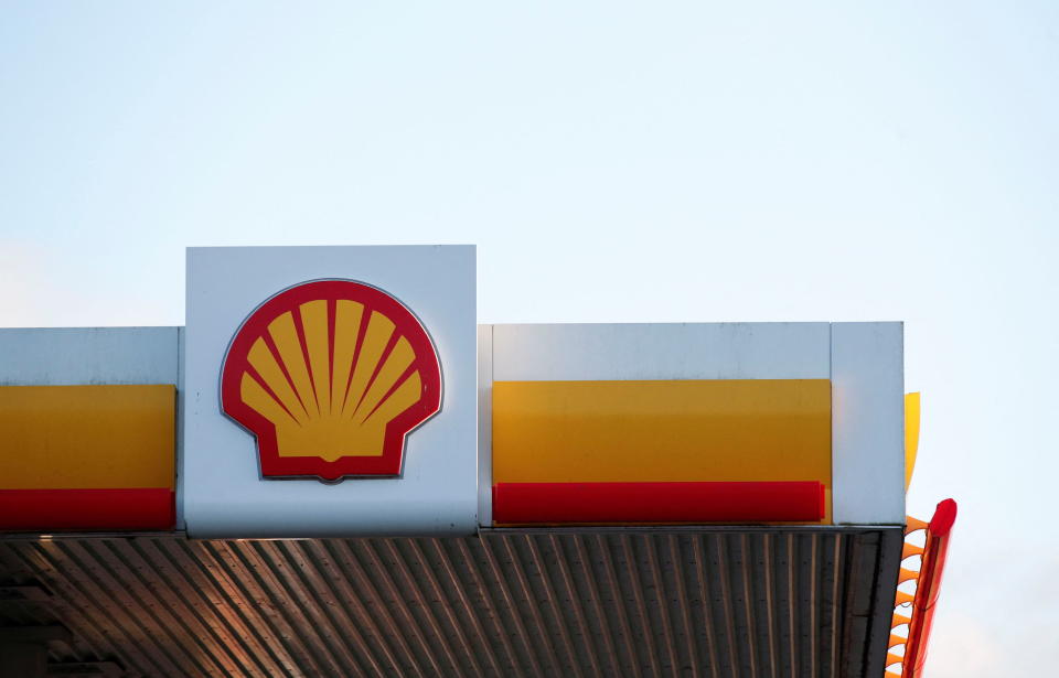 General view of a Shell petrol station sign, in Milton Keynes, Britain, January 5, 2022. REUTERS/Andrew Boyers