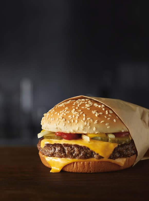 McDonald's new fresh beef quarter pounder.