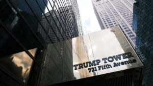 The outside of Trump Tower.