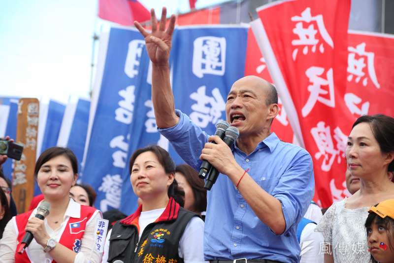 20190608-高雄市長韓國瑜8日出席花蓮「決戰2020，贏回台灣」造勢活動。（顏麟宇攝）