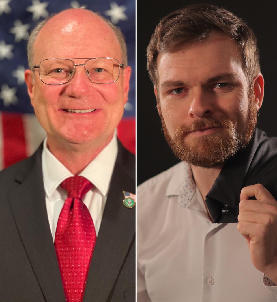 Ron Eller (left) and Andrew Scott Smith. Eller won the District 2 congressional primary runoff election Tuesday night.