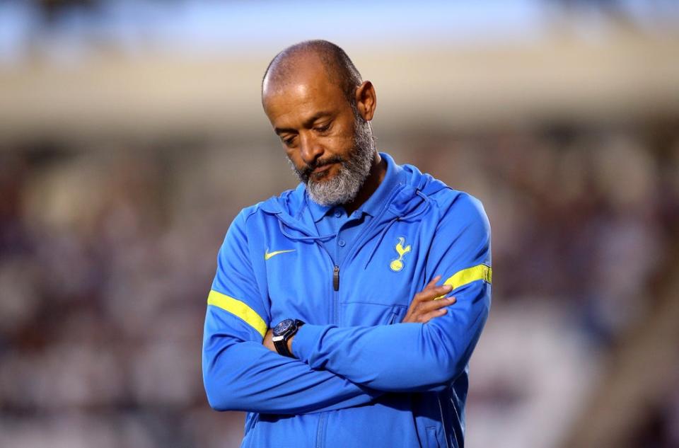 Nuno Espirito Santo admits his first few months at Tottenham have been a struggle (Nigel French/PA) (PA Wire)