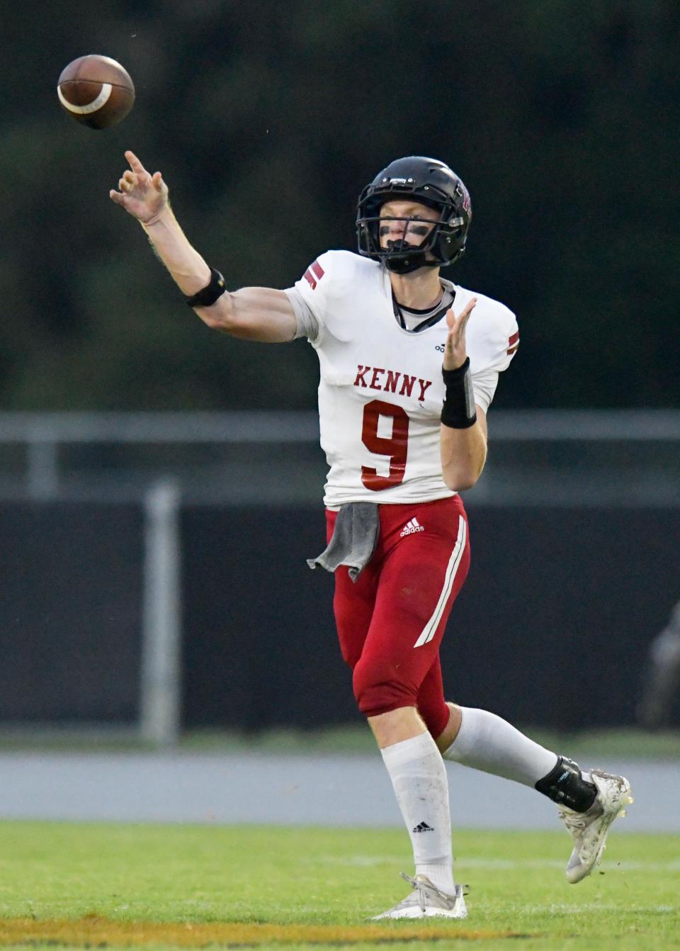 Bishop Kenny quarterback James Resar throws a pass during a September 2022 game against Tocoi Creek.