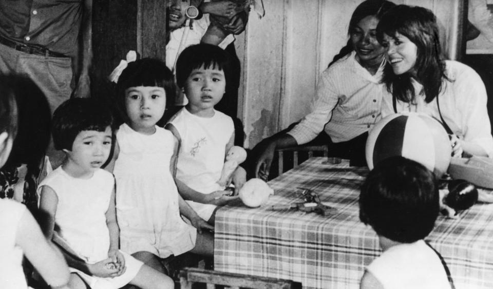 Jane Fonda visits Hanoi.