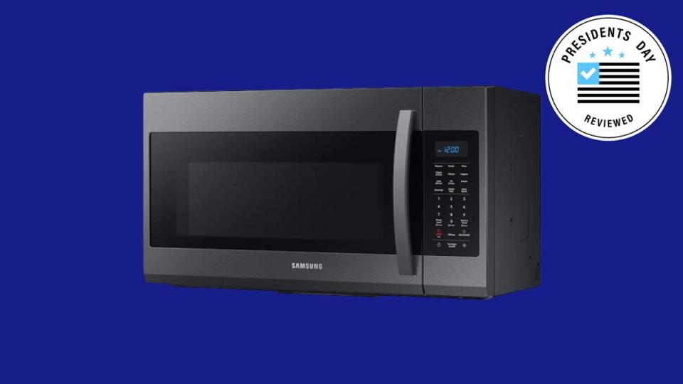 Samsung is one of many developers offering discounts on microwaves for Presidents Day.