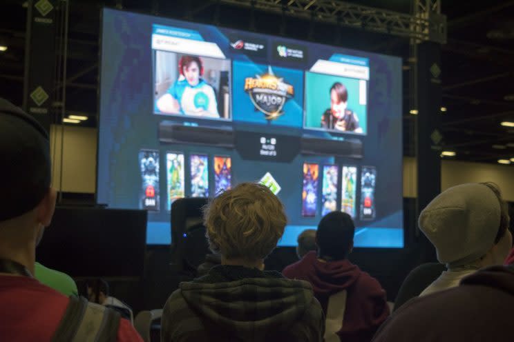 The PAX South audience gathers to watch the weekend Hearthstone Major (One Nation of Gamers)