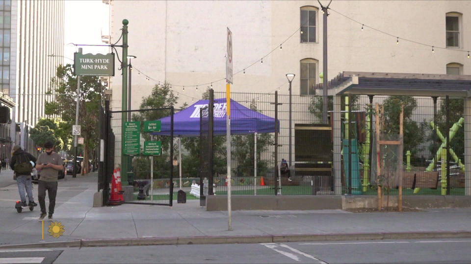 The Turk-Hyde Mini Park was created for preschoolers in the heart of the Tenderloin. / Credit: CBS News