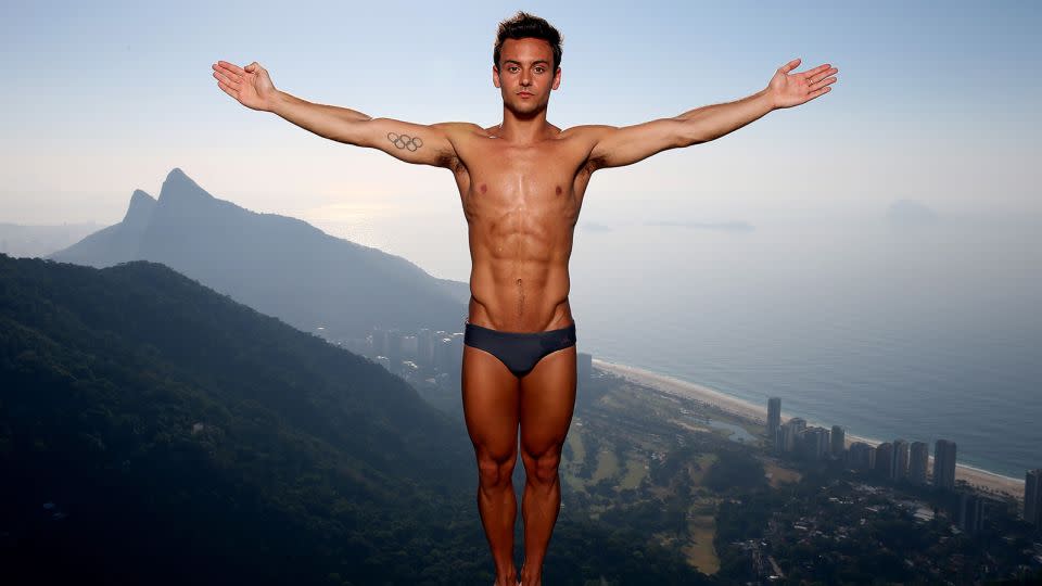 Olympic Gold Medal winning diver Tom Daley of Great Britain during training at the 2016 Rio Olympic Games. - Matthew Stockman/Getty Images