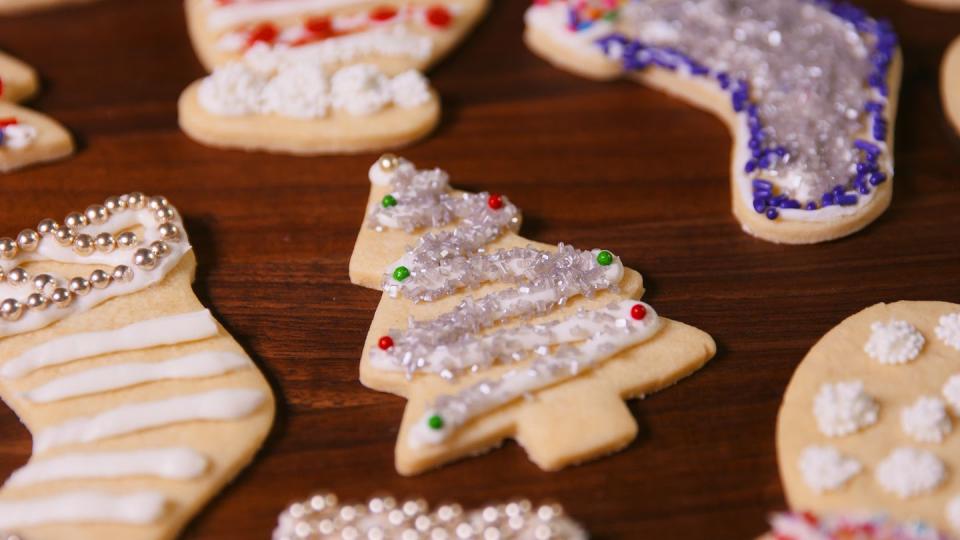 <p>Back in the 1700s, German settlers in parts of Pennsylvania first introduced the country to traditional <a href="https://www.delish.com/holiday-recipes/christmas/g3107/sugar-cookies/" rel="nofollow noopener" target="_blank" data-ylk="slk:sugar cookies;elm:context_link;itc:0;sec:content-canvas" class="link ">sugar cookies</a> — a simple recipe that kicked off the tradition of holiday cookie decorating.</p><p>Get the recipe from <a href="https://www.delish.com/cooking/recipe-ideas/recipes/a50502/basic-sugar-cookies-recipe/" rel="nofollow noopener" target="_blank" data-ylk="slk:Delish;elm:context_link;itc:0;sec:content-canvas" class="link ">Delish</a>.</p>
