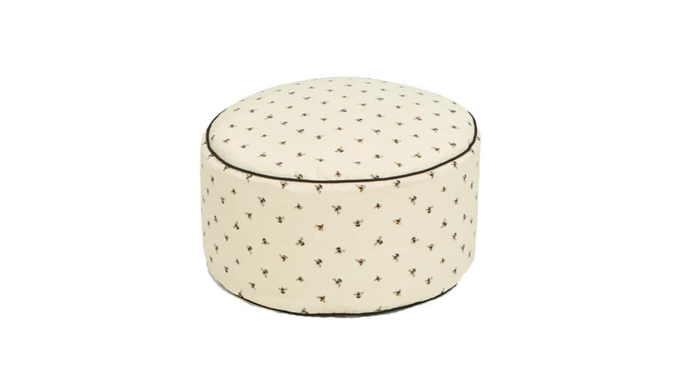 This cosy Dunelm pouffe is made from 100% cotton. 