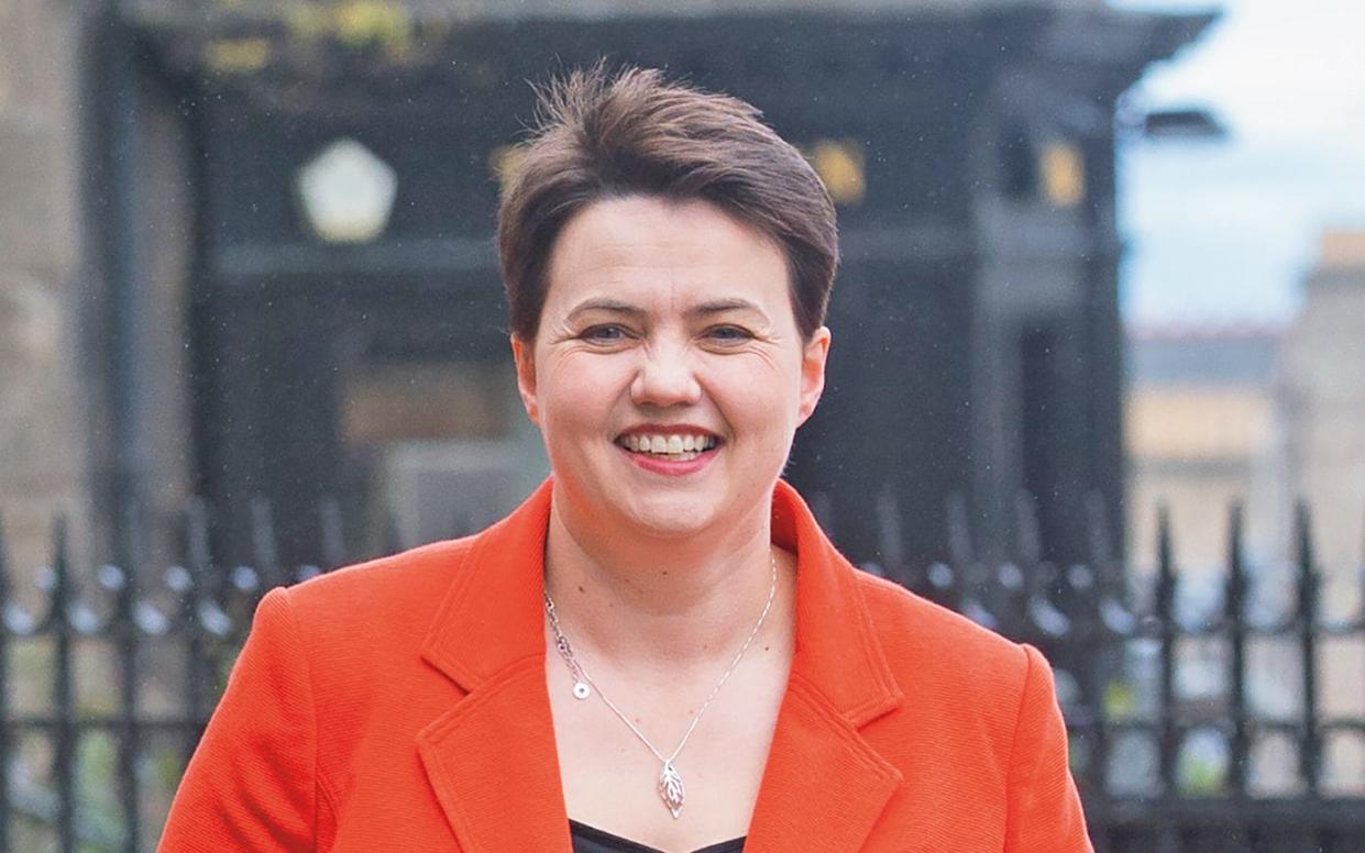 Scottish Conservative leader Ruth, 39, lives in Edinburgh with her partner, Jen, and their cocker spaniel, Wilson. They are expecting their first child  - 2016 Getty Images