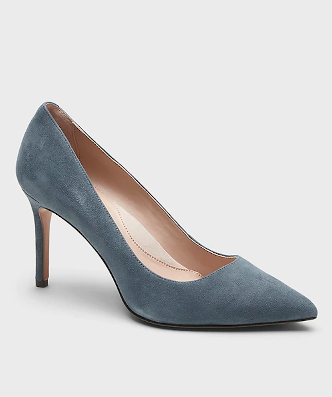 denim pumps, banana republic 