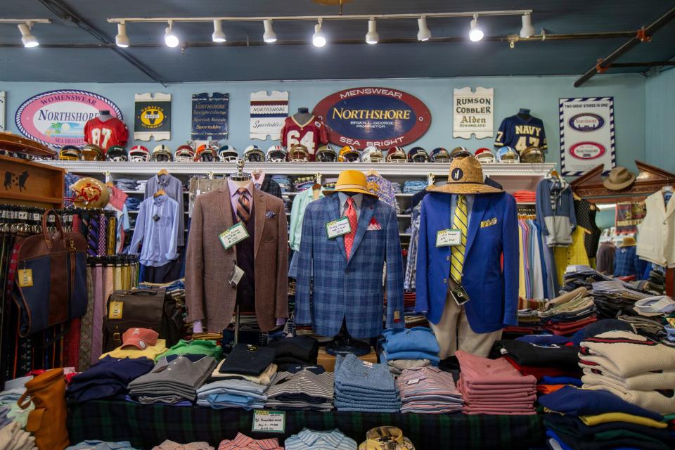 Brian L. George, owner of Northshore Sea Bright, a store which has offered shore-inspired clothing and classic styles since 1982, talks about his business in Sea Bright, NJ Friday, June 24, 2022. 