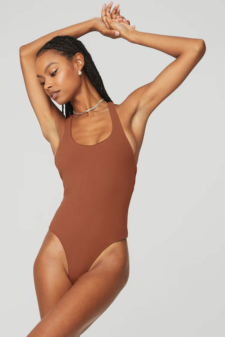 Sleek Back Bodysuit. Image via Alo Yoga.