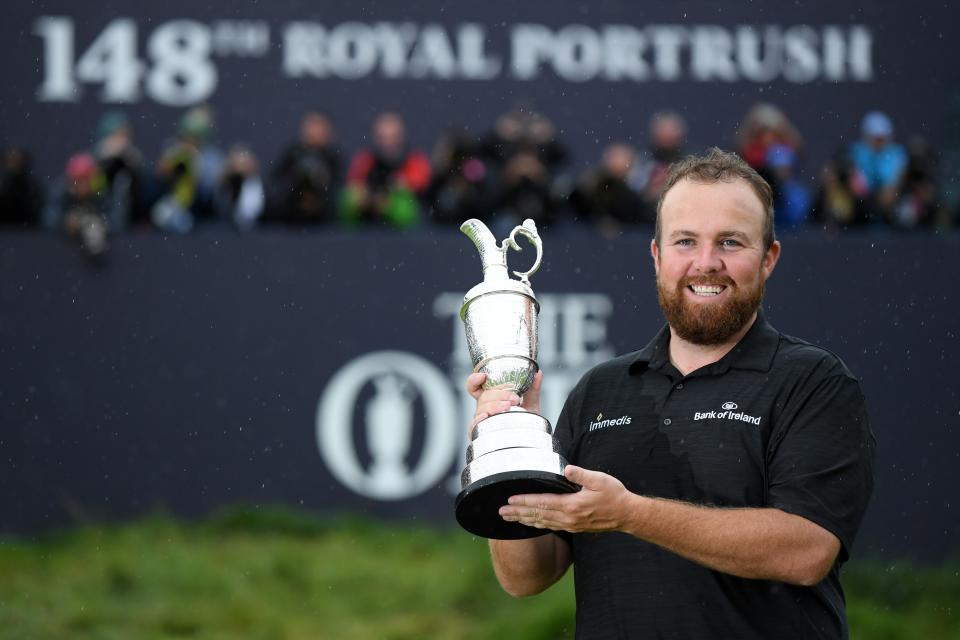 PORTRUSH, NORTHERN IRELAND - JULY 21: Shane Lowry of Ireland pose for a photo with the Claret Jug following his victory in the final round of the 148th Open Championship held on the Dunluce Links at Royal Portrush Golf Club on July 21, 2019 in Portrush, United Kingdom. (Photo by Matthew Lewis/R&A/R&A via Getty Images)