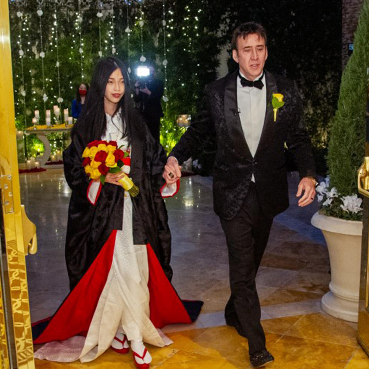 Nicolas Cage married Riko Shibata (Courtesy The Wynn Hotel)