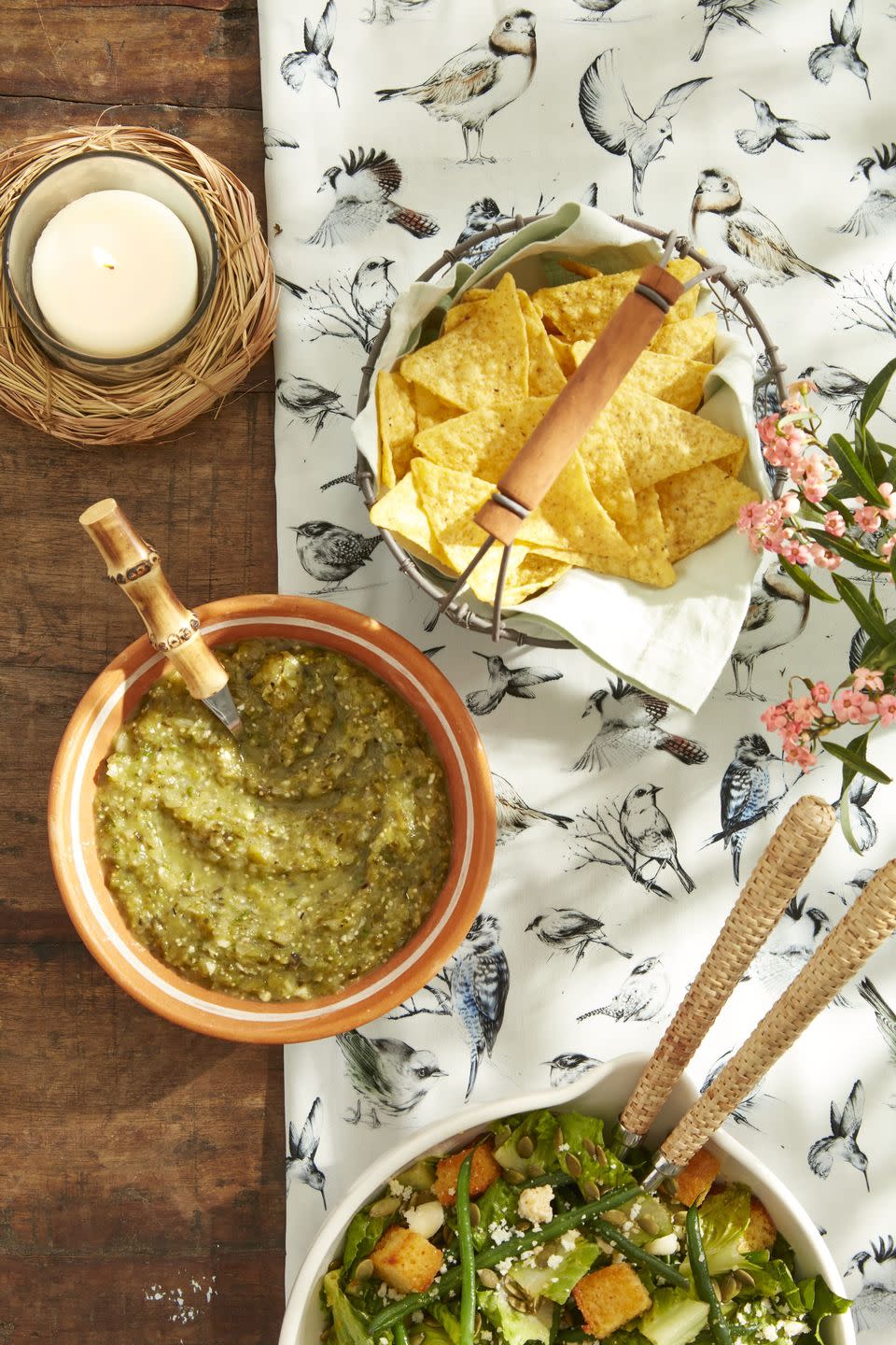 roasted tomatillo and poblano salsa