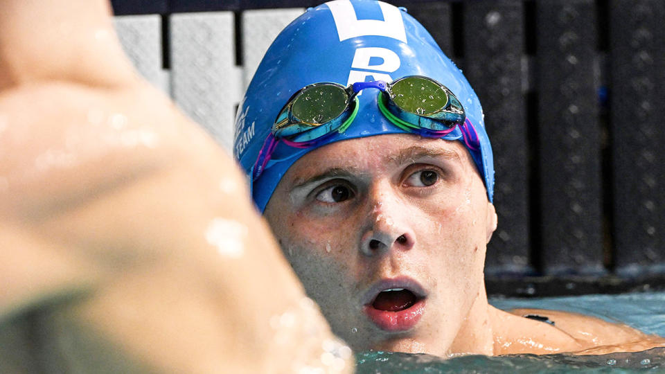 Isaac Cooper says he will focus on his mental health after being dropped from the Commonwealth Games team. (Photo by BRENTON EDWARDS/AFP via Getty Images)