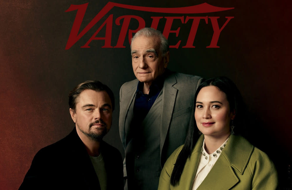 Leonardo DiCaprio, Martin Scorsese and Lily Gladstone cover Variety (c) Art Schreiber credit:Bang Showbiz