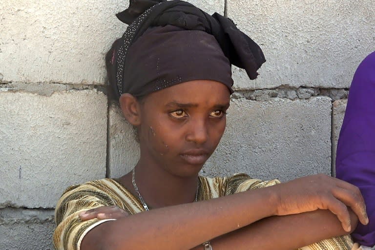 Una migrante somalí superviviente del naufragio, fotografiada en un centro en la provincia yemení de Shabwah el 11 de junio de 2024 (-)