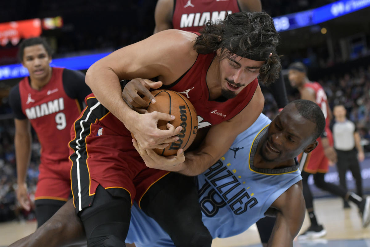 Bam Adebayo scores 30 points, Jaime Jaquez Jr. hits late 3-pointer as Heat beat Grizzlies 108-102