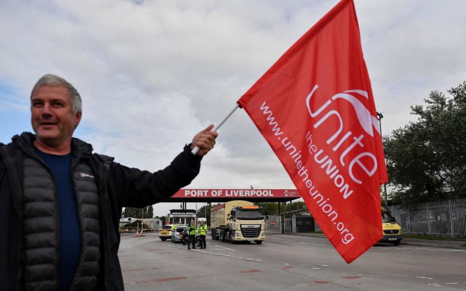 Jacob Rees-Mogg strike Unite rail - Anthony Devlin/Bloomberg