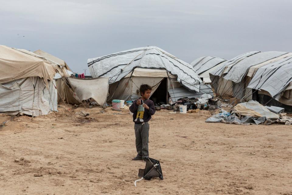 The foreigners section of Al Hol Camp, in northeastern Syria (Sam Tarling)