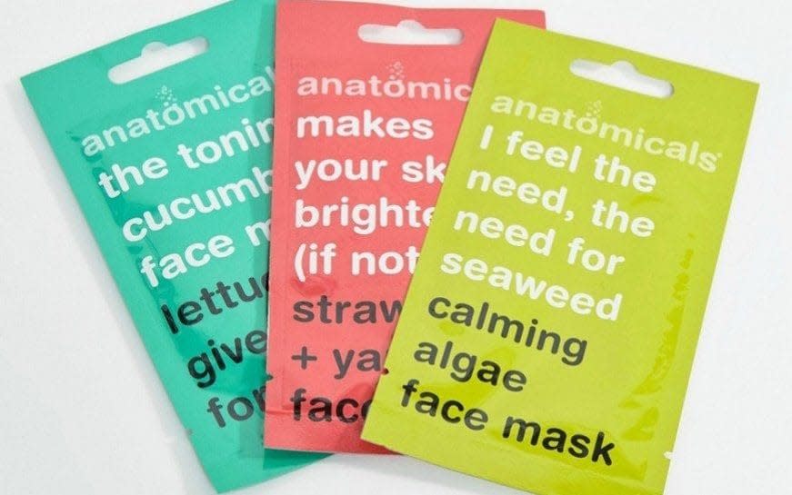 Anatomicals Face Masks set of 3  -  ASOS