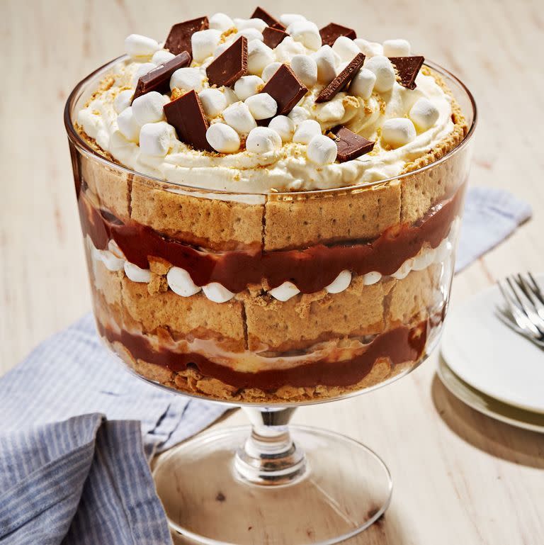 s'mores banana pudding