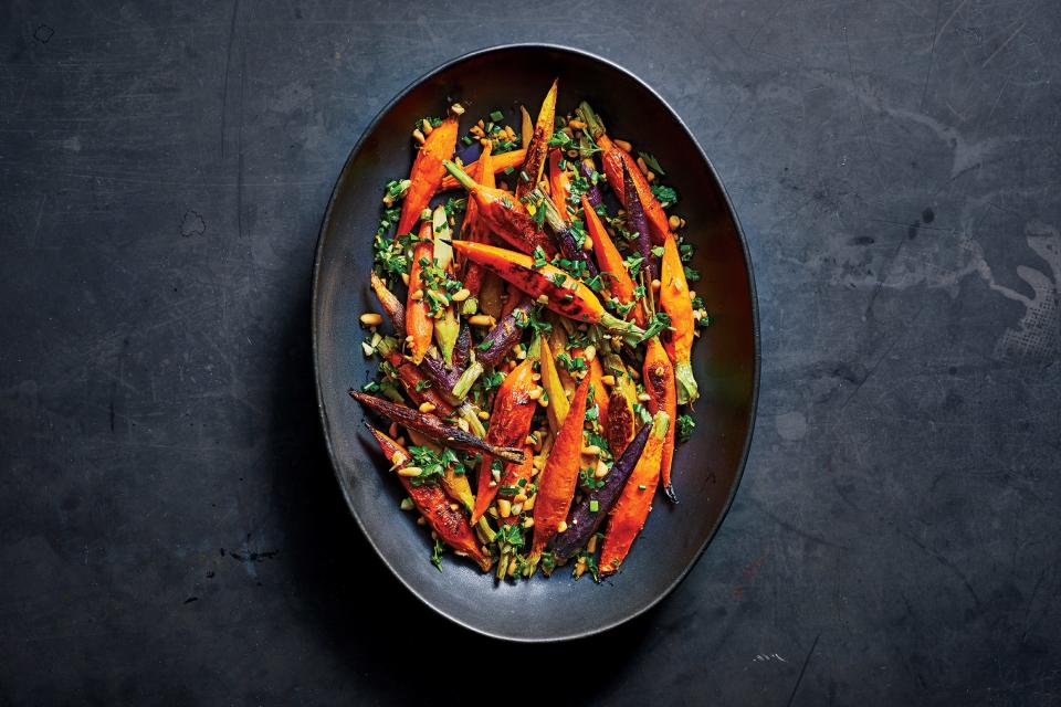 Roasted Carrots with Pine Nut Gremolata