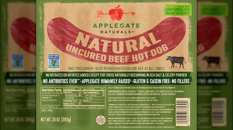 Applegate hot dogs