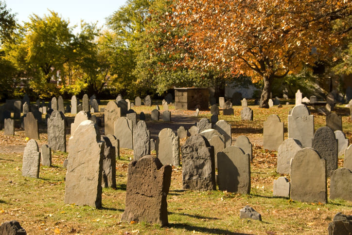 a cemetery