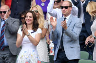 <p>Wearing a poppy-print dress by <span>Ted Baker</span>, Kate cheered on Roger Federer as he took on rival Marin Cilic. <strong>Get the Look:</strong> Ted Baker Ahlanna Sketchbook A-Line Skater Dress, $295; <span>zappos.com</span> ERIN by Erin Fetherston Suzie Floral Print Fit & Flare Dress, $149.99; <span>saksoff5th.com</span> CeCe Garden Bloom Printed Fit & Flare Handkerchief-Hem Dress, $119; <span>macys.com</span> RD & Koko Flared Dress, $58; <span>forever21.com</span> Nora Floral Border Print Shift Dress, $40; <span>boohoo.com</span></p>