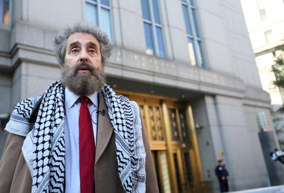 Lawyer Stanley Cohen says he plans to sue “fascist” Columbia University. AFP via Getty Images