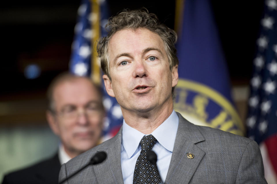 "I think there are times in which there can be some rules, but for the most part it ought to be voluntary," Sen. Rand Paul (R-Ky.) said on the Laura Ingram show on Feb. 2.