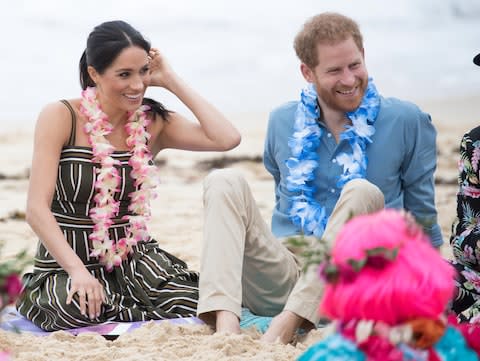 The Duke and Duchess of Sussex in Sydney on their tour of Australia - Credit: Getty