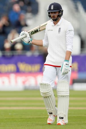 Britain Cricket - England v Sri Lanka - Second Test - Emirates Durham ICG - 27/5/16 England's James Vince walks off dejected after losing his wicket Action Images via Reuters / Jason Cairnduff Livepic