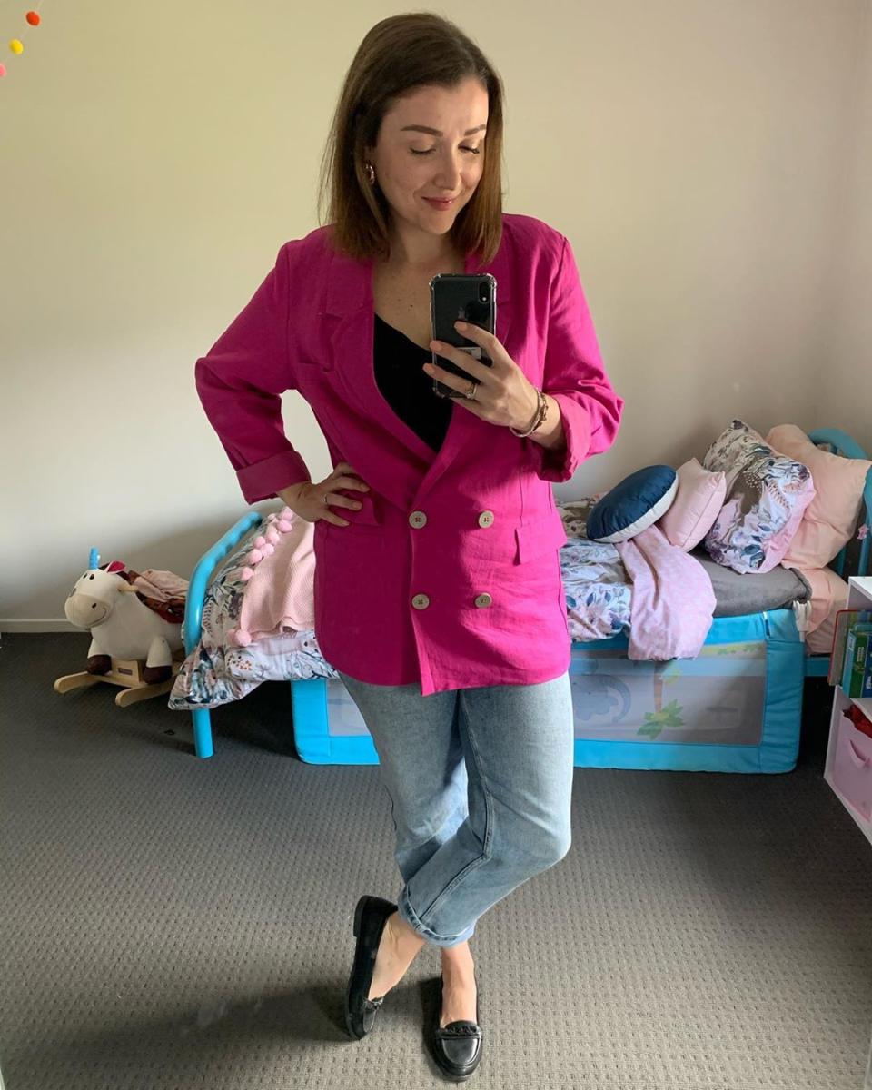 Kmart blazer on mum 