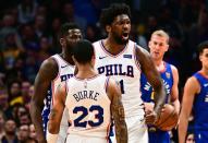 NBA: Philadelphia 76ers at Denver Nuggets