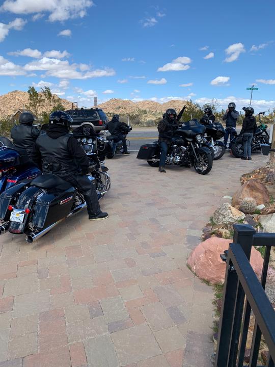 Joshua Tree resident Brian Rennie told a group of uninvited guests to please not park in his front yard to access trails from the closed roads of Joshua Tree National Park on March 22, 2020.