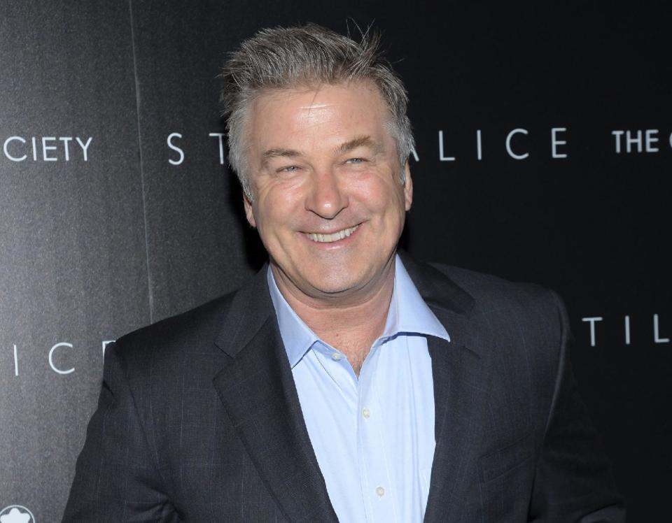 FILE - In this Jan. 13, 2015 file photo, actor Alec Baldwin attends a special screening of his film "Still Alice" in New York. Baldwin will be back as the guest host on "Saturday Night Live" for the 17th time on Feb. 11. (Photo by Evan Agostini/Invision/AP, File)