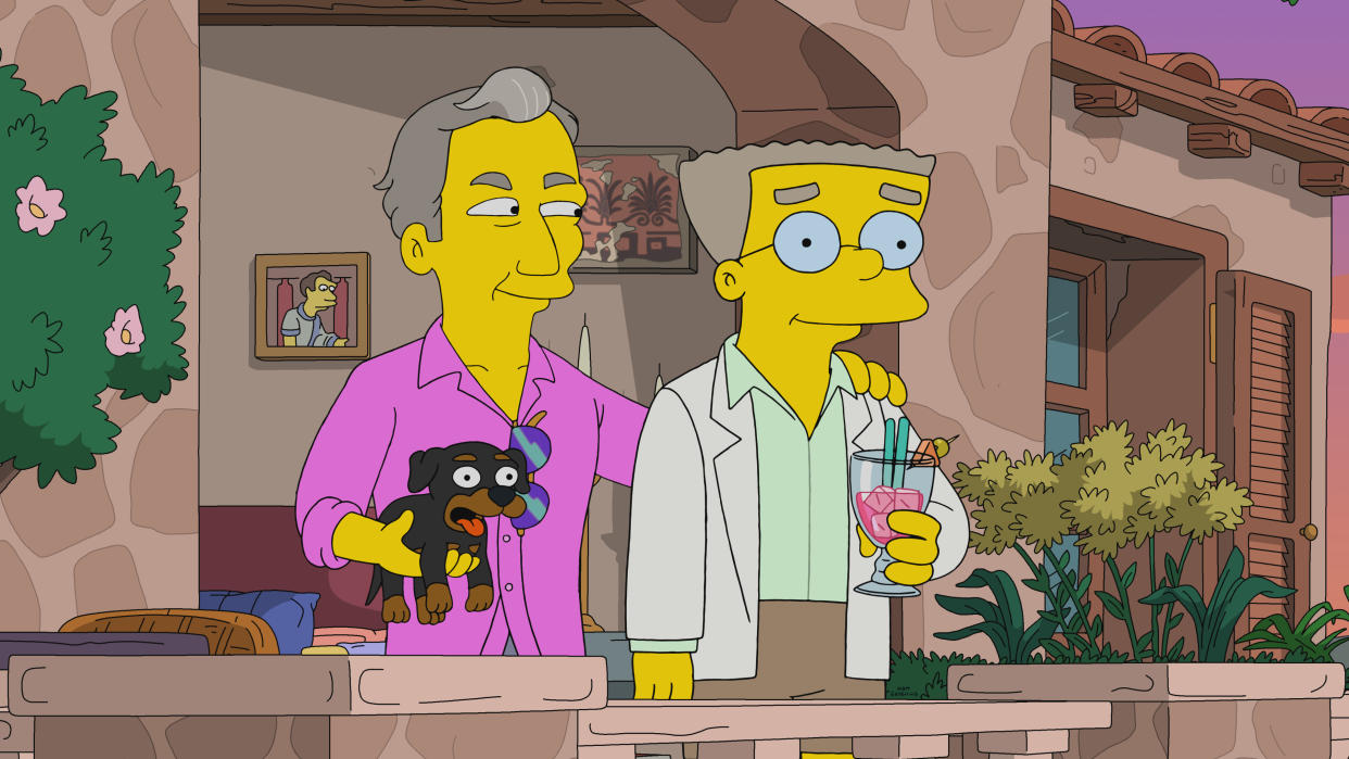 Smithers finds true love with a famous fashion designer (voiced by Victor Garber), but will his new relationship destroy Springfield? (20th Television)