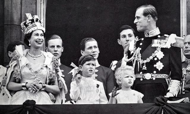 Universal History Archive/Universal Images Group via Getty Queen Elizabeth, Prince Charles, Princess Anne and Prince Philip