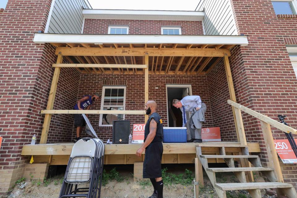 Exterior view of Amala Way II Home Construction Site in Wilmington.