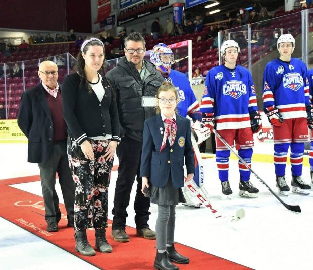 Vaeda said it was a 'bummer' when the school tour was cancelled but she did get to attend some hockey fundraisers.