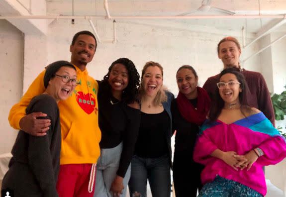 MINKA staff, from left to right: Leo Bierman, Luna Granados, Carmen Mayes, Alison Reba, Akiera Charles, Taganyahu swaby, Aki Hirata Baker