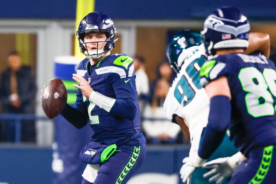 Drew Lock gives emotional interview after leading Seahawks to last