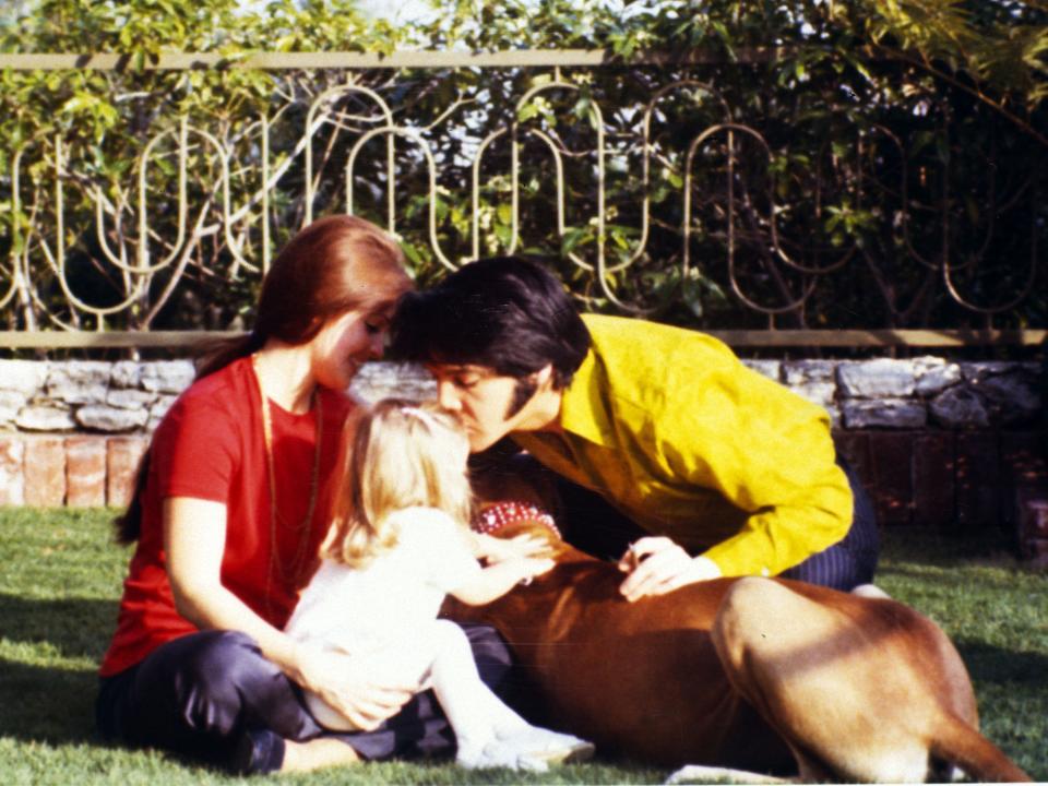 Priscilla Presley, Lisa Marie Presley & Elvis Presley