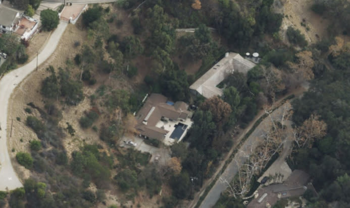 Reese Witherspoon’s Brentwood home. - Credit: Google.